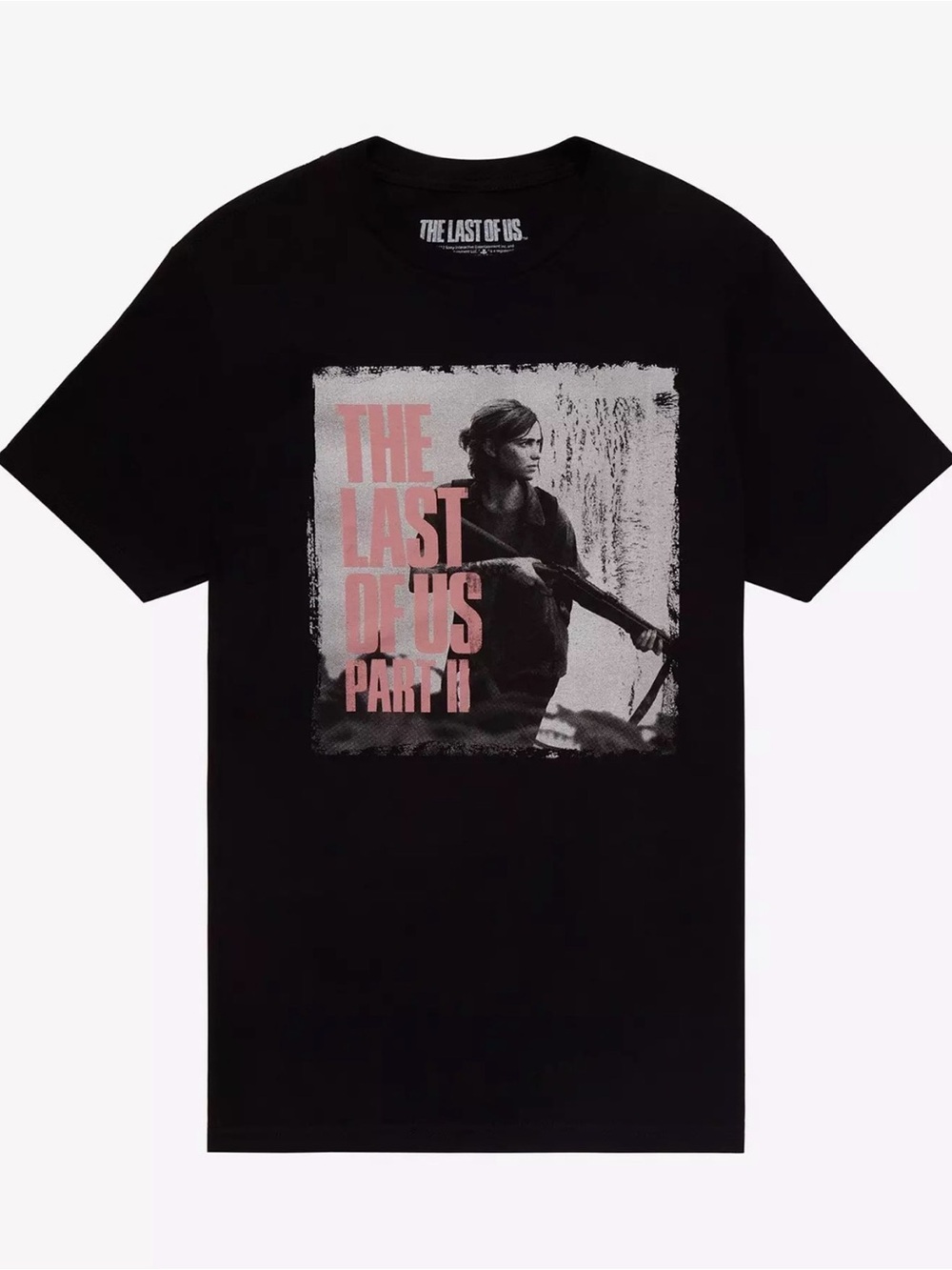 NWT Hot Topic The Last Of Us Part II Ellie Poster Black T-Shirt Mens Size XS
